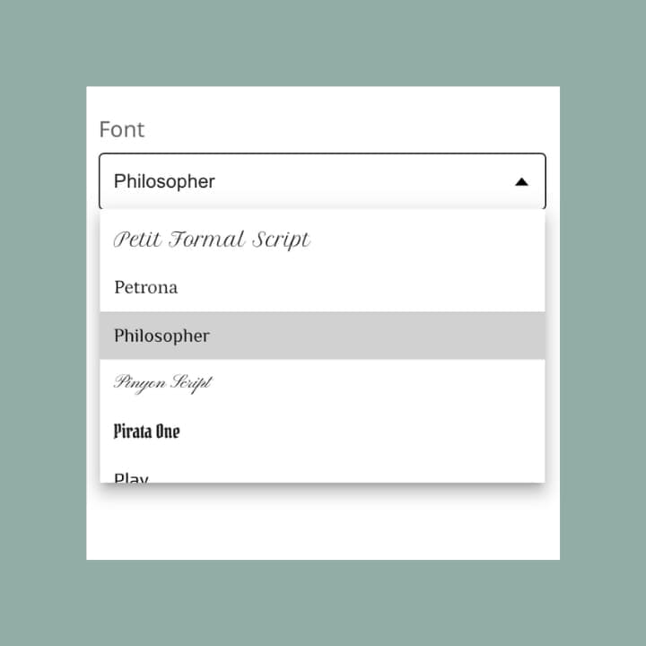 Benutzerdefinierte Schriftarten