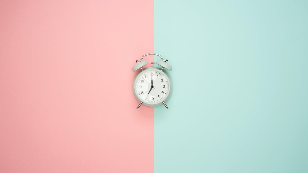 Buffer time pink blue