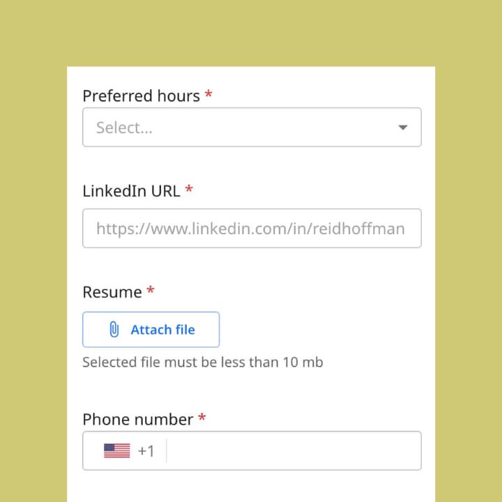 Custom questions